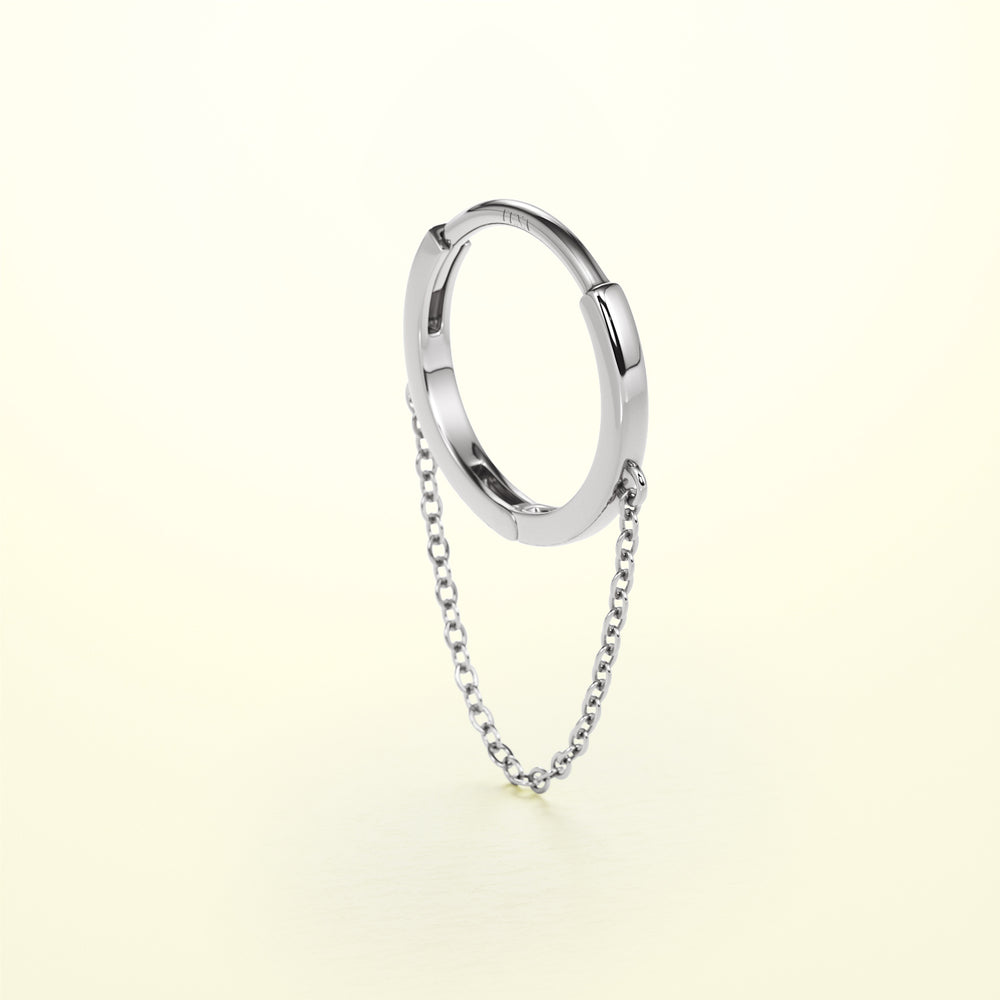 PURE Chain Hoops - 14K Gold